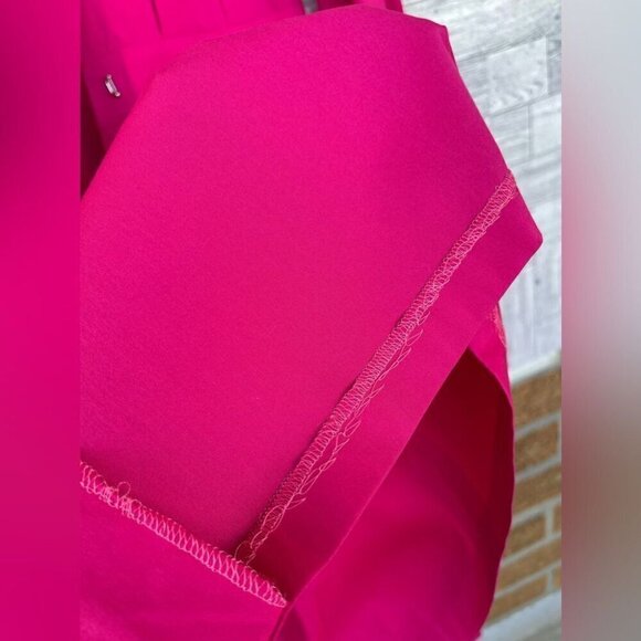Maison common hot pink shirt wrap dress size 38/6 - Picture 14 of 16